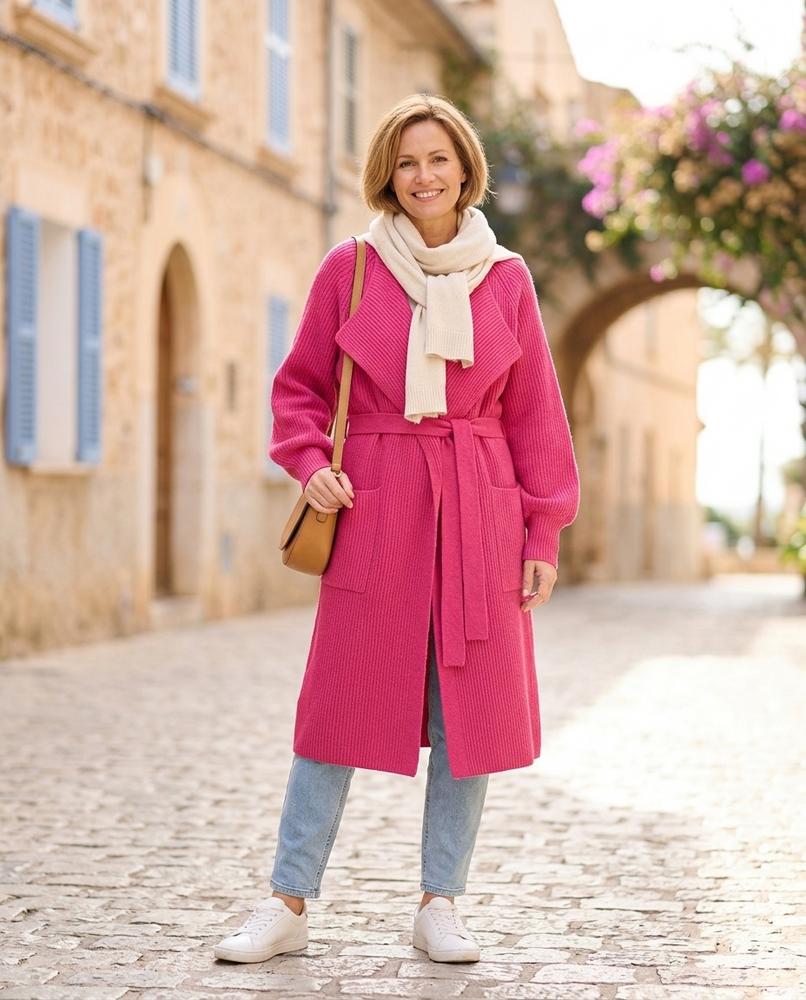 Her Curve Wardrobe - Nubas | Ribbed Tailored Coat